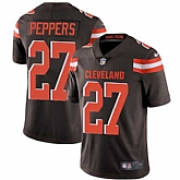 Nike Cleveland Browns #27 Jabrill Peppers Men's Limited Brown NFL Vapor Untouchable Home Jersey,baseball caps,new era cap wholesale,wholesale hats